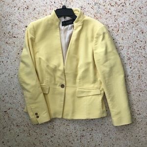 Zara Basic cream yellow Blazer